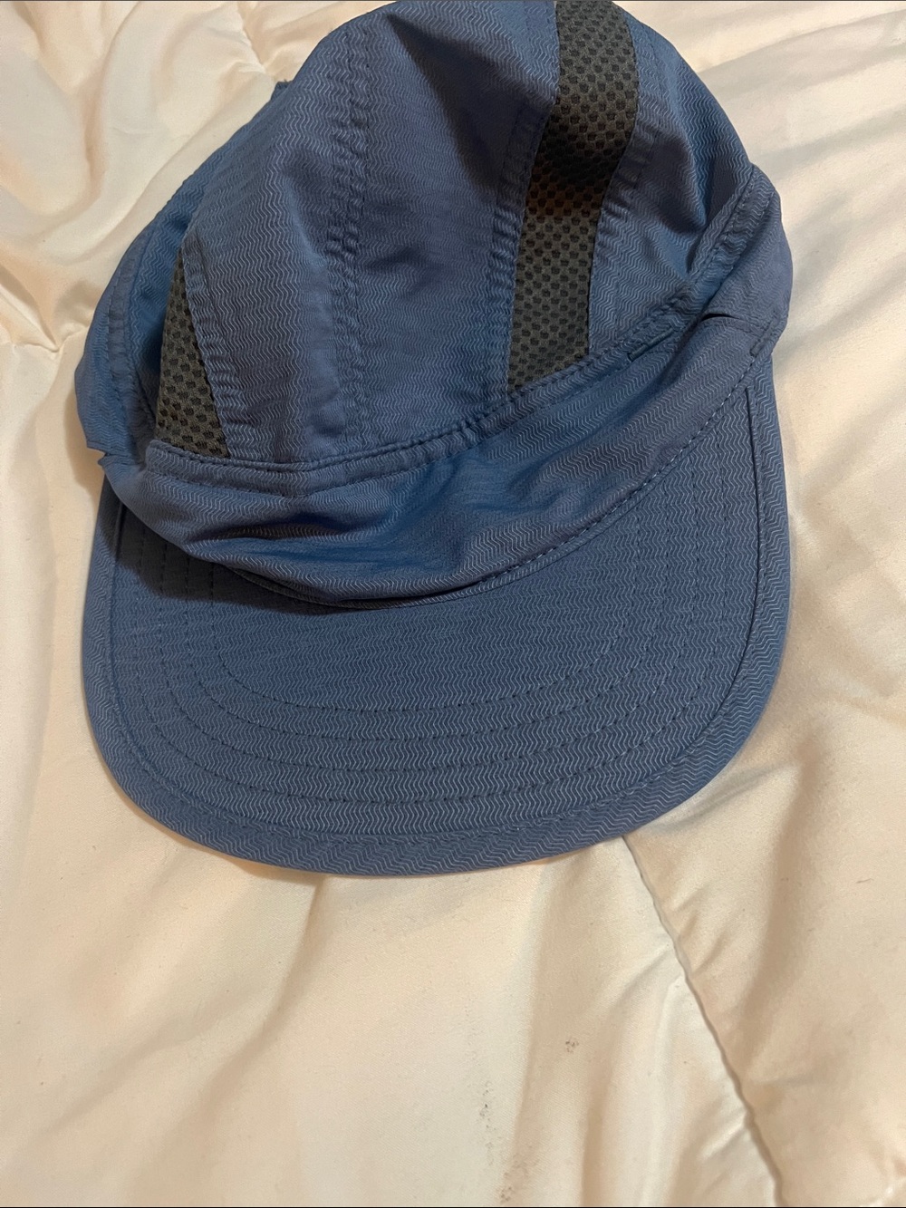 Sunday Afternoon - Men's Lightweight Blue Performance Cap with Black Vent Panels